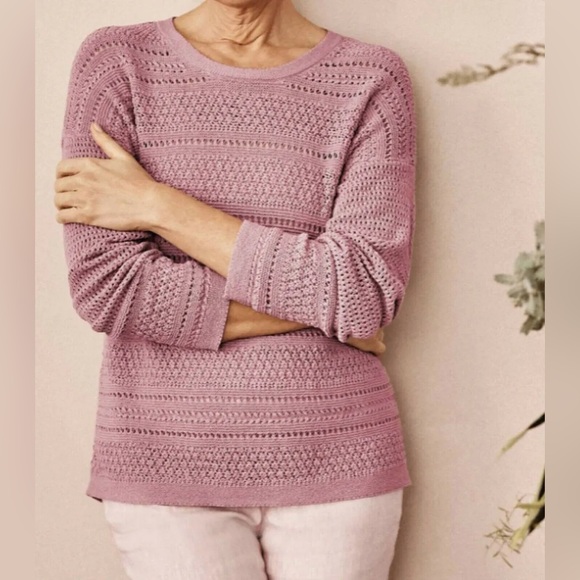 J.JILL Knit Crewneck Sweater - Picture 1 of 5